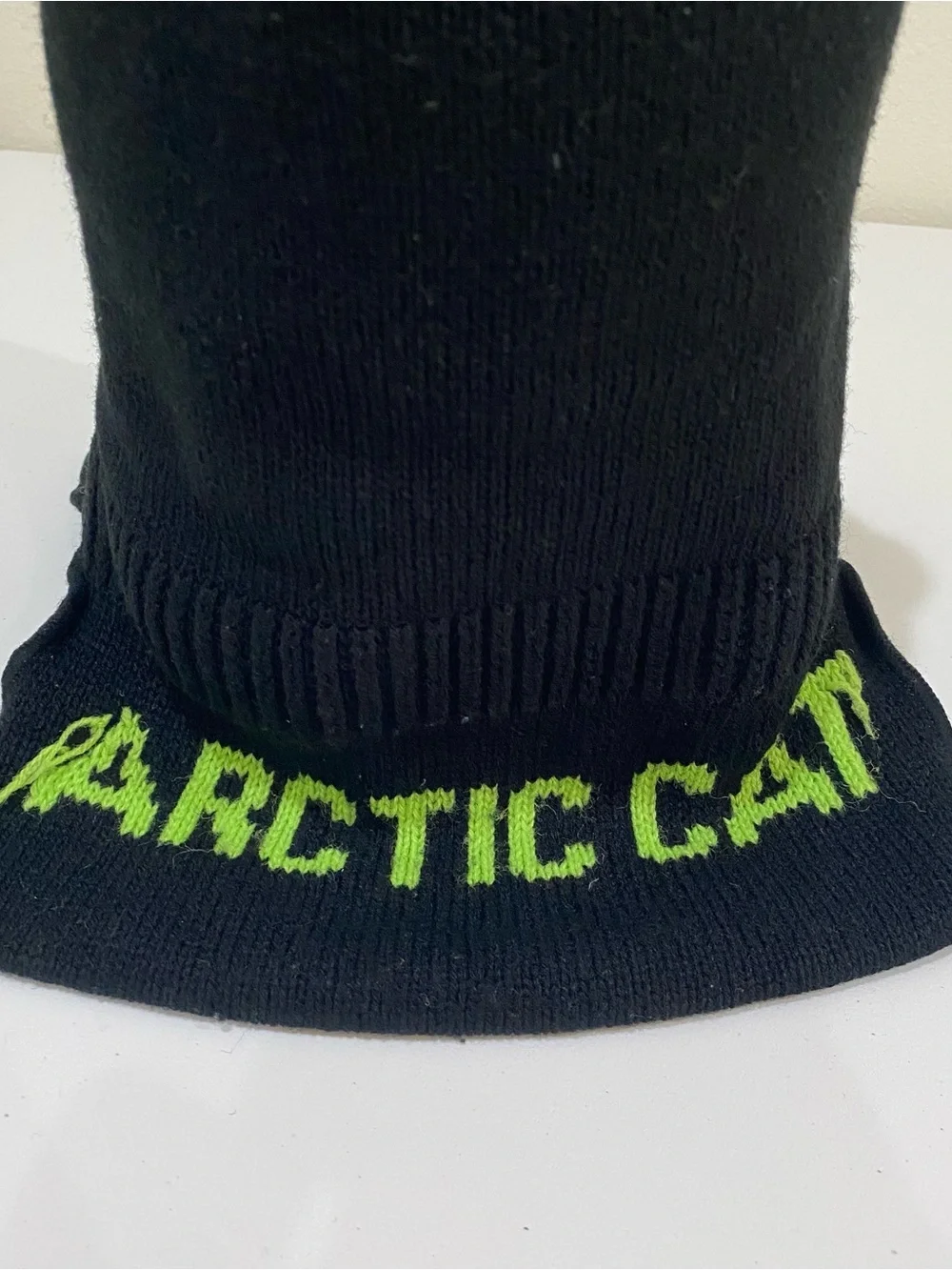 ARCTIC CAT Winter Hat Ski Face Mask Snowmobile Balaclava Pullover Black Green